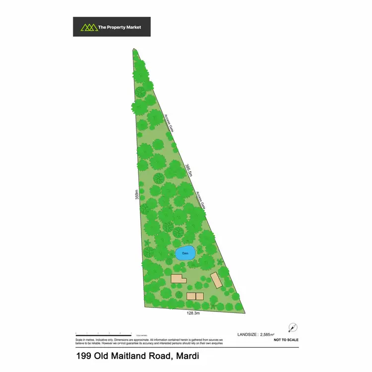 Floorplan of Homely land listing, 199 Old Maitland Road, Mardi NSW 2259