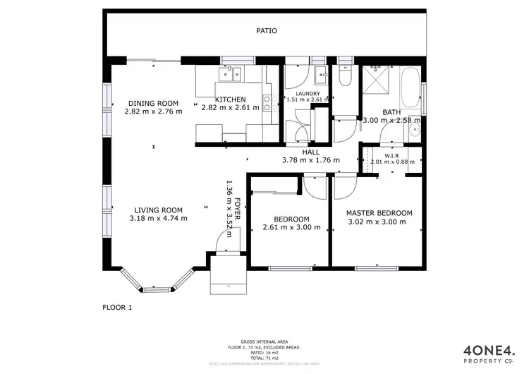 Floorplan of Homely unit listing, 8/1-3 Leighland Road, Claremont TAS 7011