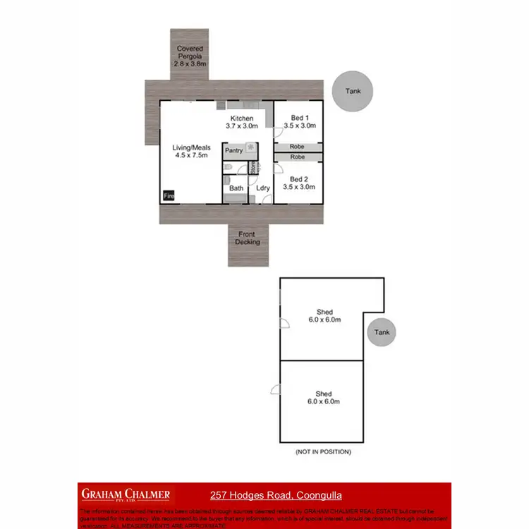 Floorplan of Homely rural property listing, 257 Hodges Road, Coongulla VIC 3860