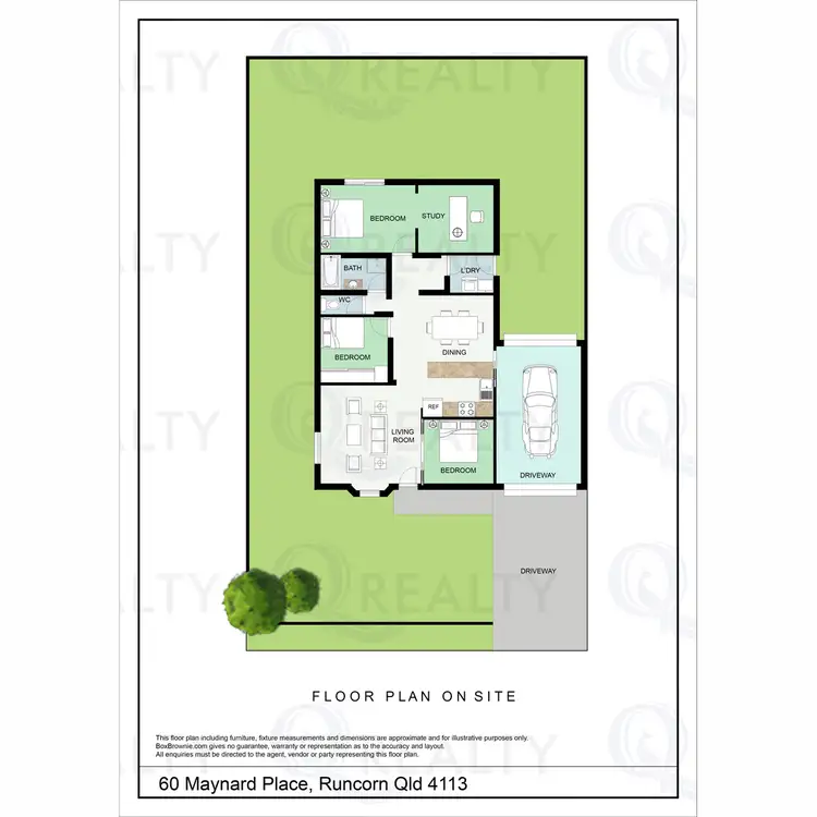 Floorplan of Homely house listing, 60 Maynard Place, Runcorn QLD 4113