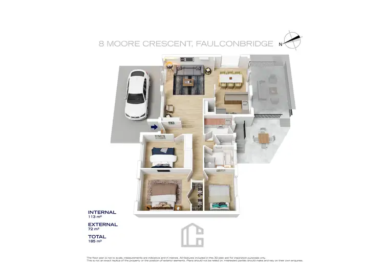 Floorplan of Homely house listing, 8 Moore Crescent, Faulconbridge NSW 2776