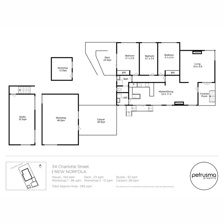 Floorplan of Homely house listing, 34 Charlotte Street, New Norfolk TAS 7140