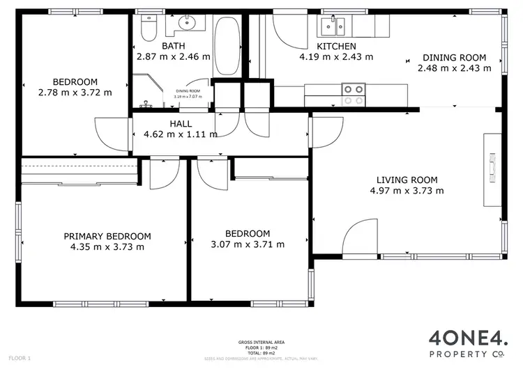 Floorplan of Homely house listing, 12 Wilga Road, Risdon Vale TAS 7016