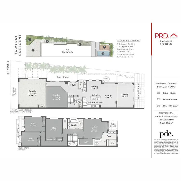 Floorplan of Homely semi-detached listing, 1/40 Tawarri Crescent, Burleigh Heads QLD 4220
