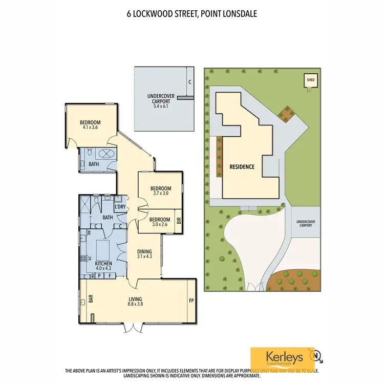 Floorplan of Homely house listing, 6 Lockwood Street, Point Lonsdale VIC 3225