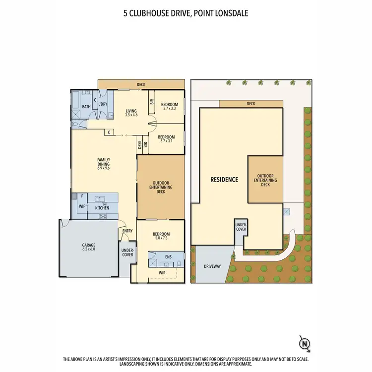 Floorplan of Homely house listing, 5 Clubhouse Drive, Point Lonsdale VIC 3225