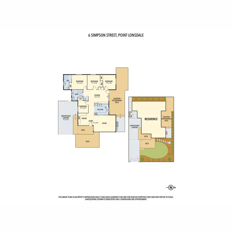 Floorplan of Homely house listing, 6 Simpson Street, Point Lonsdale VIC 3225
