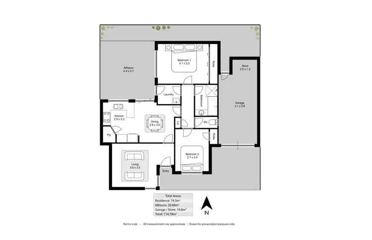 Floorplan of Homely house listing, 27B Flinders Street, Yokine WA 6060