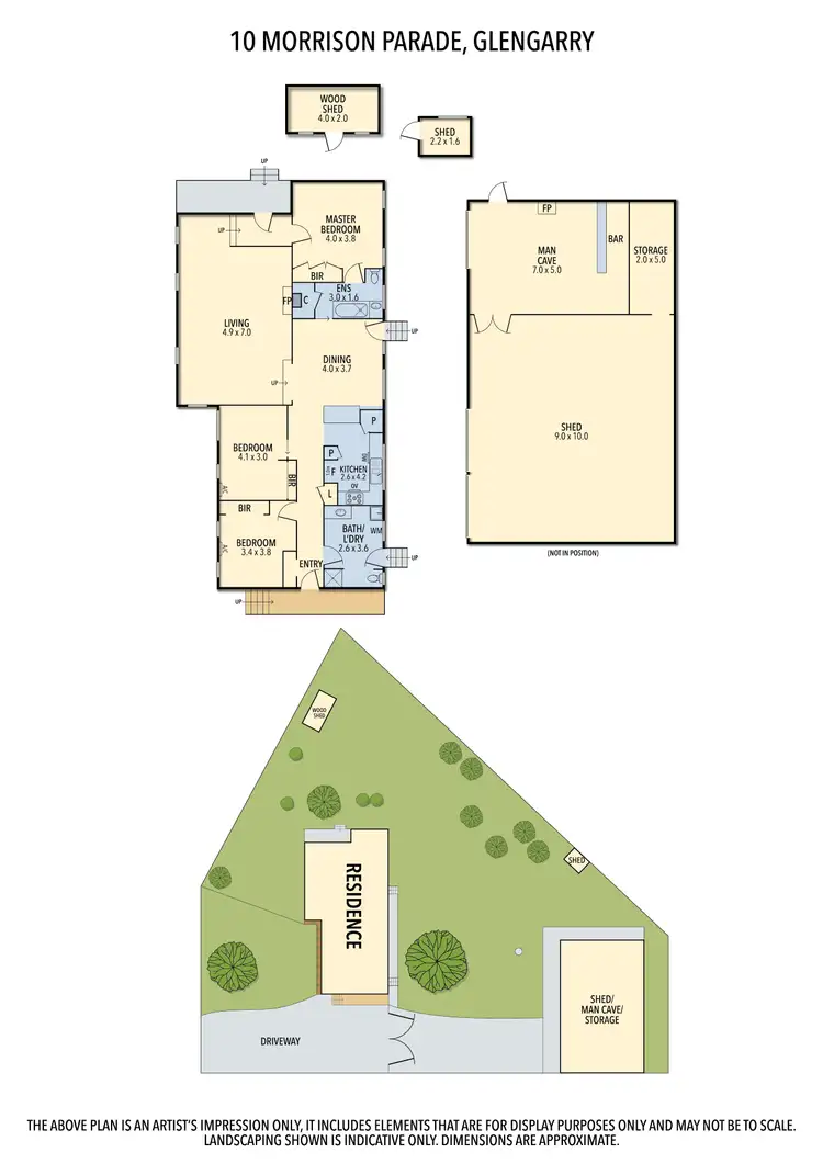 Floorplan of Homely house listing, 10 Morrison Parade, Glengarry VIC 3854