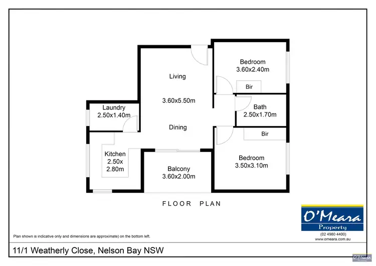 Floorplan of Homely unit listing, 11/1 Weatherly Close, Nelson Bay NSW 2315