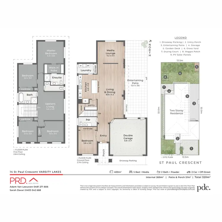 Floorplan of Homely house listing, 14 Saint Paul Crescent, Varsity Lakes QLD 4227
