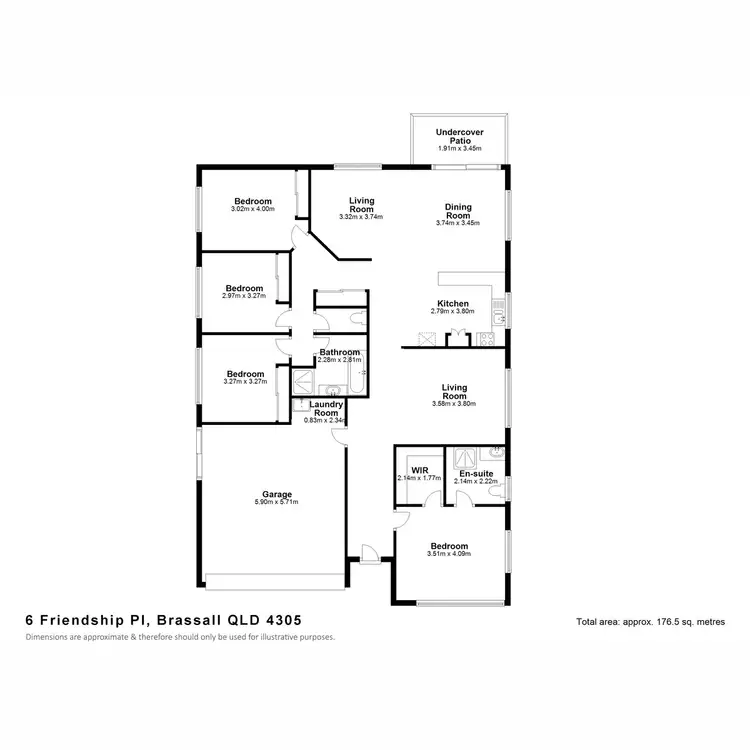 Floorplan of Homely house listing, 6 Friendship Place, Brassall QLD 4305