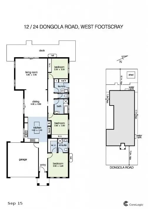 Floorplan of Homely house listing, 12/24 Dongola Road, West Footscray VIC 3012