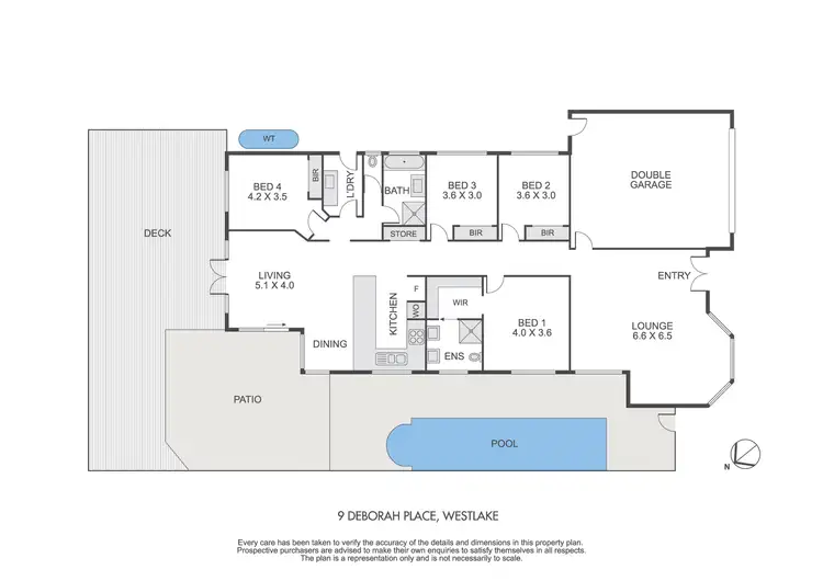 Floorplan of Homely house listing, 9 Deborah Place, Westlake QLD 4074