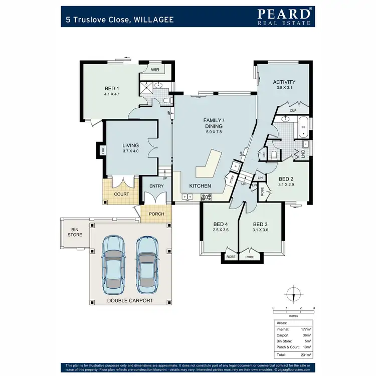 Floorplan of Homely house listing, 5 Truslove Close, Willagee WA 6156