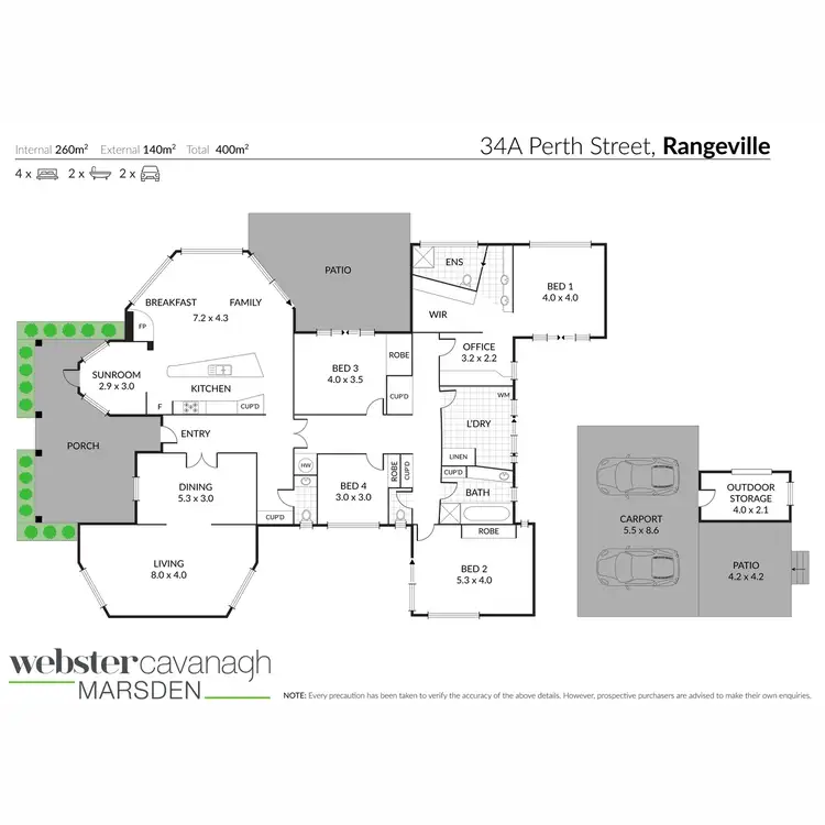 Floorplan of Homely house listing, 34a Perth Street, Rangeville QLD 4350