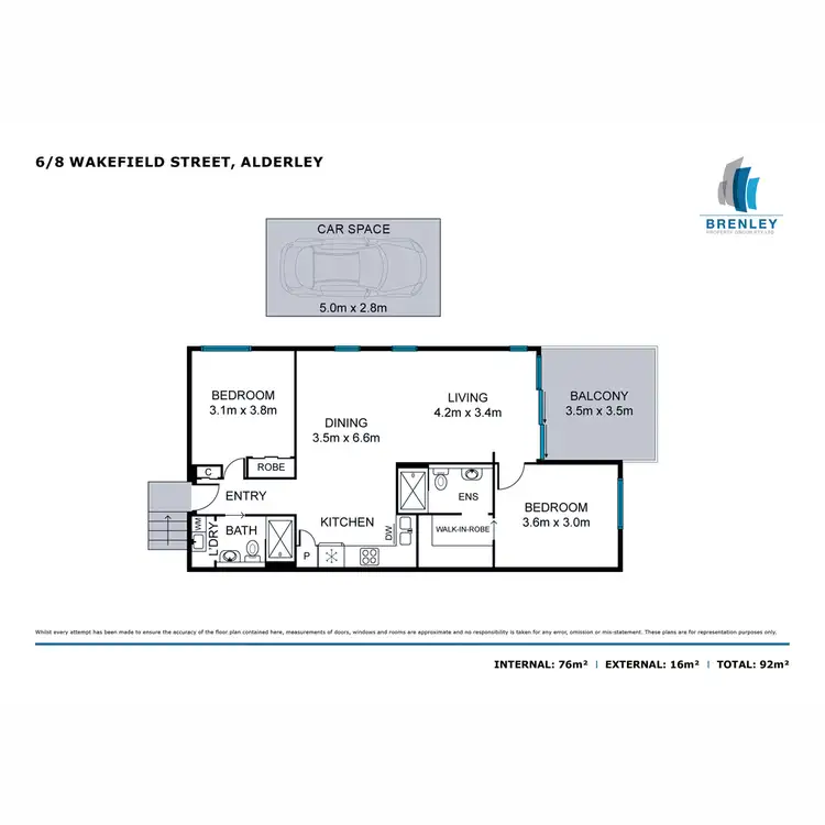 Floorplan of Homely apartment listing, 6/8 Wakefield Street, Alderley QLD 4051