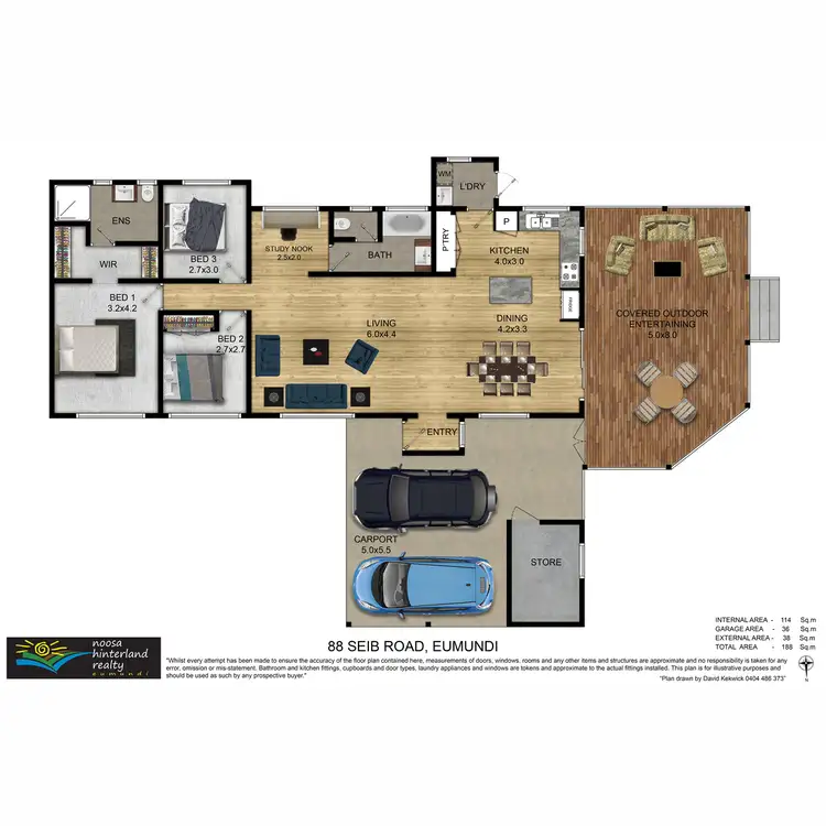 Floorplan of Homely house listing, 88 Seib Road, Eumundi QLD 4562