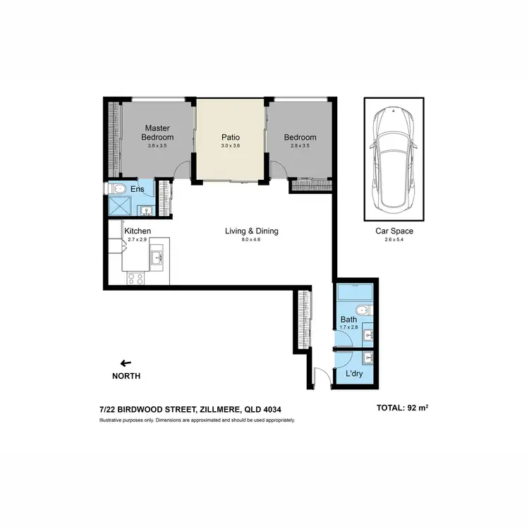 Floorplan of Homely unit listing, 7/22 Birdwood Street, Zillmere QLD 4034