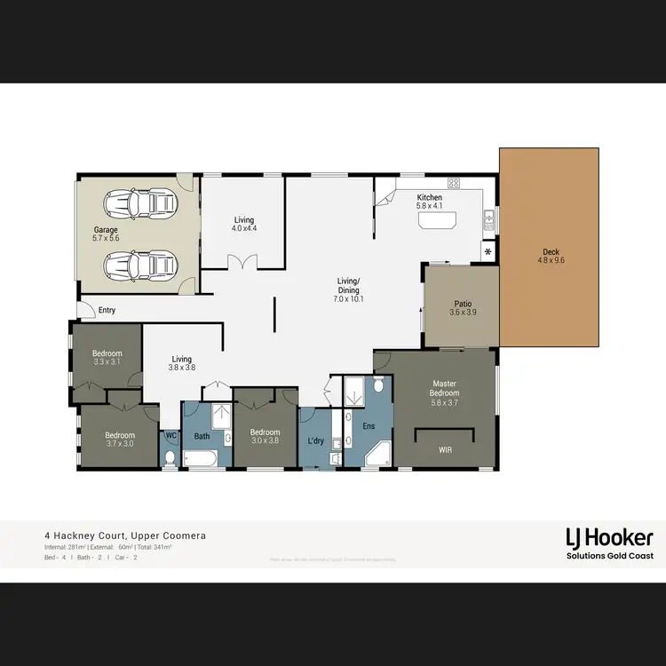 Floorplan of Homely house listing, 4 Hackney Court, Upper Coomera QLD 4209
