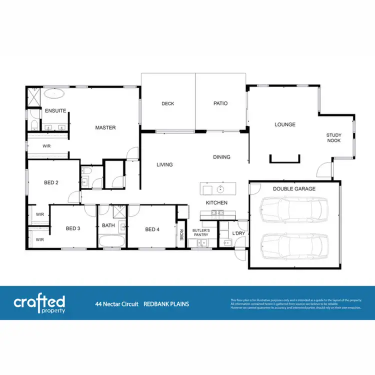 Floorplan of Homely house listing, 44 Nectar Circuit, Redbank Plains QLD 4301