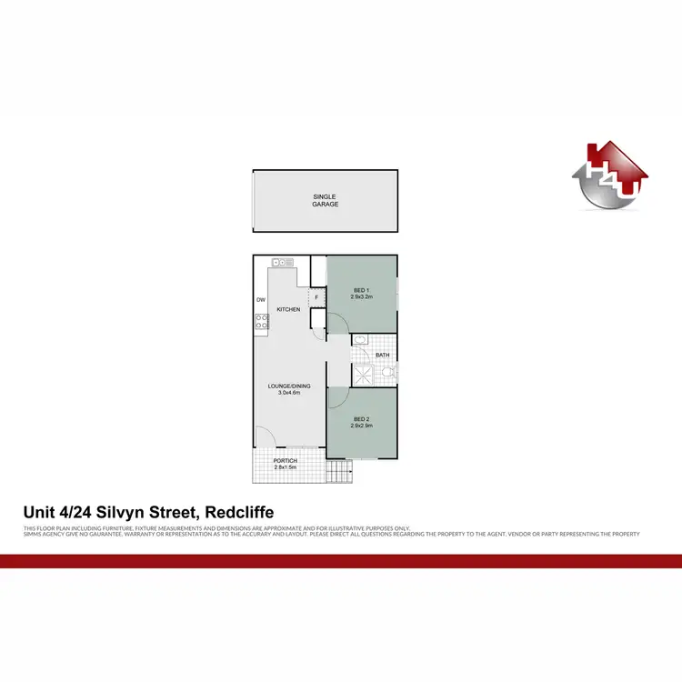 Floorplan of Homely unit listing, Unit 4/24 Silvyn Street, Redcliffe QLD 4020