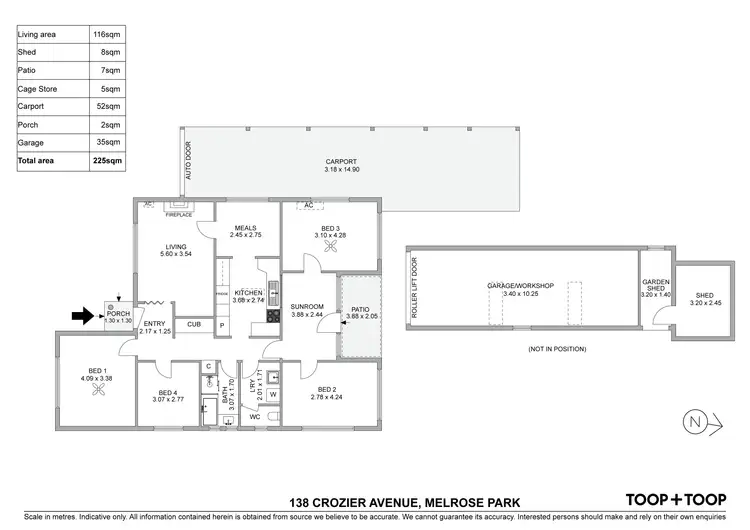 Floorplan of Homely house listing, 138 Crozier Avenue, Melrose Park SA 5039