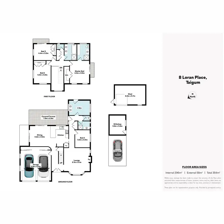 Floorplan of Homely house listing, 8 Loran Place, Taigum QLD 4018