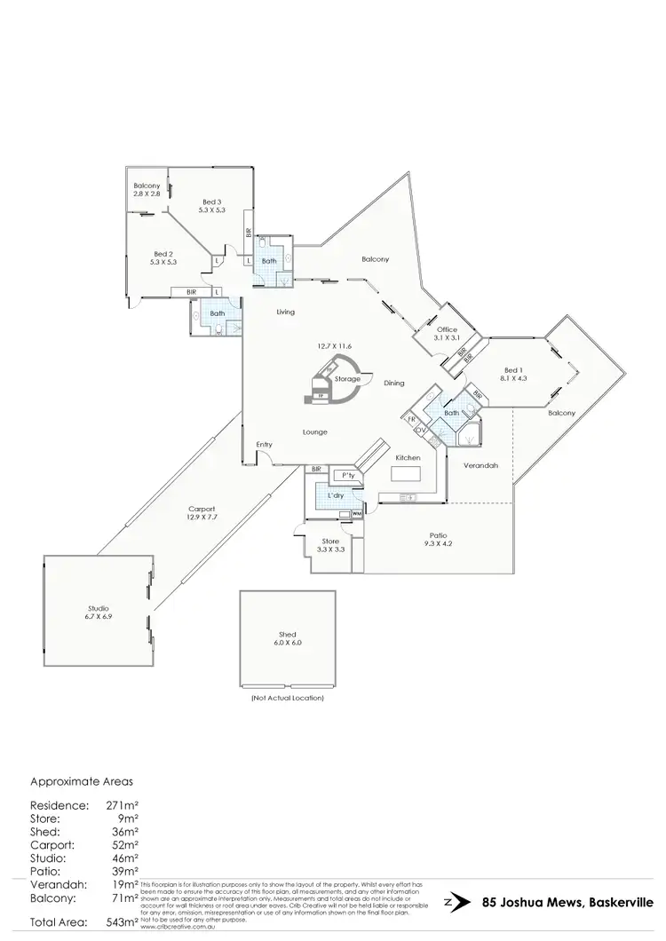 Floorplan of Homely house listing, 85 Joshua Mews, Baskerville WA 6056