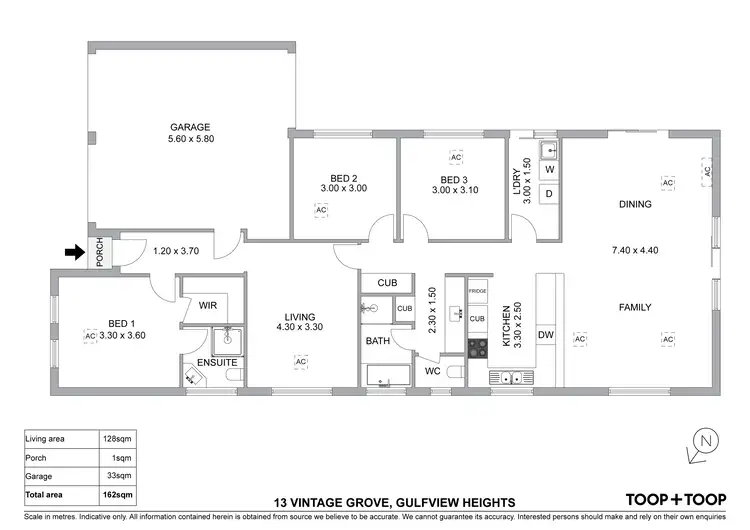 Floorplan of Homely house listing, 13 Vintage Grove, Gulfview Heights SA 5096
