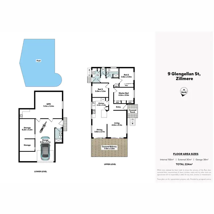 Floorplan of Homely house listing, 9 Glengellan Street, Zillmere QLD 4034