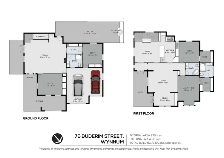 Floorplan of Homely house listing, 76 Buderim Street, Wynnum QLD 4178