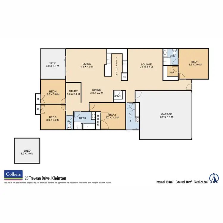 Floorplan of Homely house listing, 25 Trevean Drive, Kleinton QLD 4352