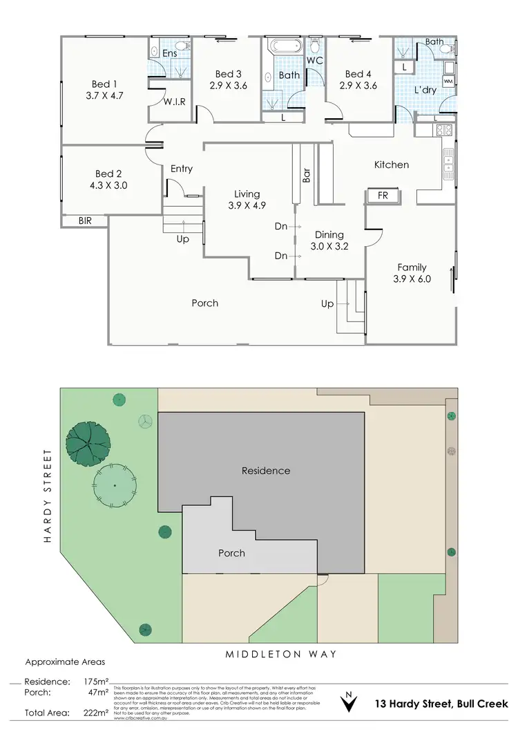 Floorplan of Homely house listing, 13 Hardy Street, Bull Creek WA 6149