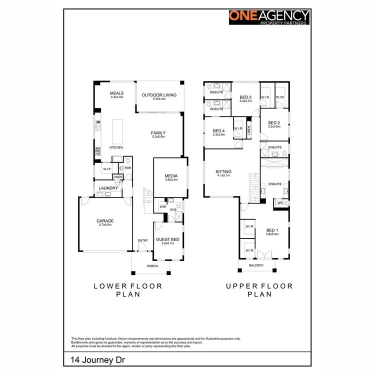 Floorplan of Homely house listing, 14 Journey Drive, Tarneit VIC 3029