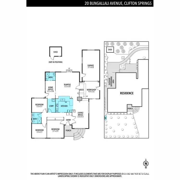 Floorplan of Homely house listing, 20 Bungalalli Avenue, Clifton Springs VIC 3222