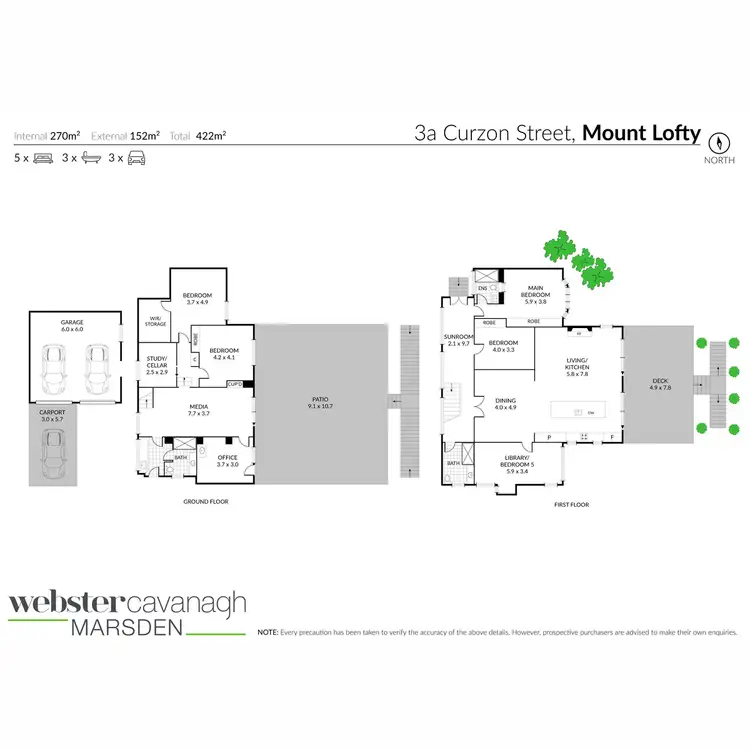 Floorplan of Homely house listing, 3a Curzon Street, Mount Lofty QLD 4350