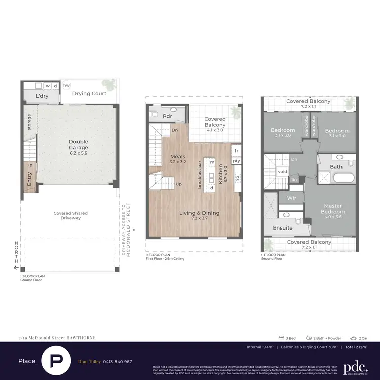 Floorplan of Homely townhouse listing, 2/19 McDonald Street, Hawthorne QLD 4171