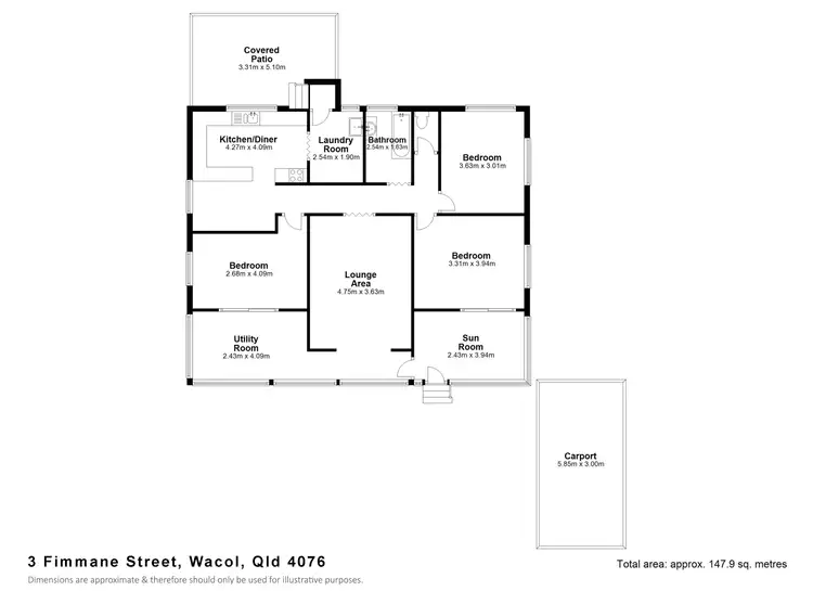 Floorplan of Homely house listing, 3 Fimmane Street, Wacol QLD 4076