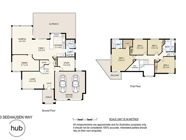 Floorplan of Homely house listing, 3 Seehausen Way, Windaroo QLD 4207