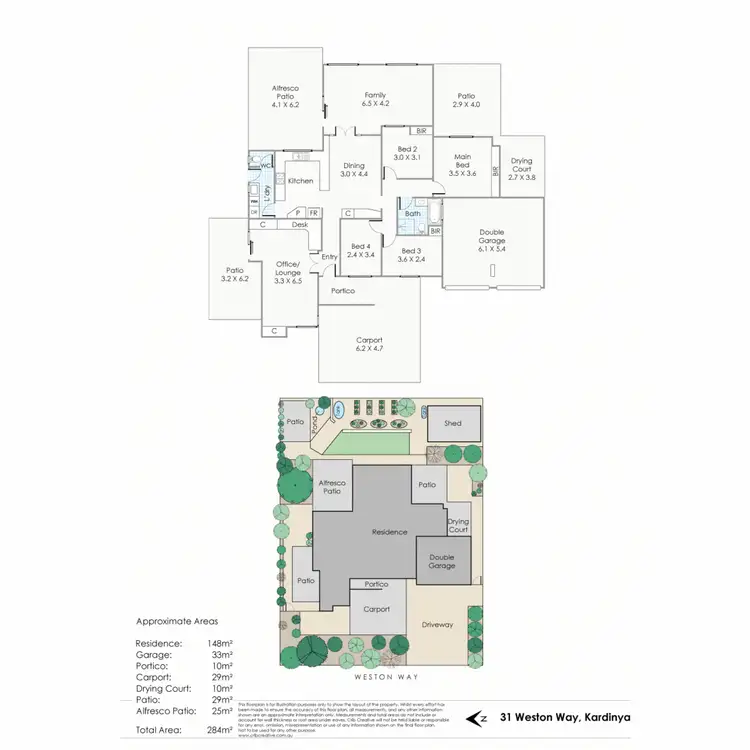 Floorplan of Homely house listing, 31 Weston Way, Kardinya WA 6163