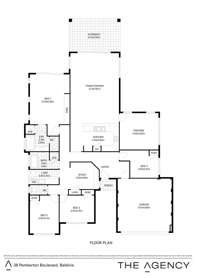 Floorplan of Homely house listing, 38 Pemberton Boulevard, Baldivis WA 6171