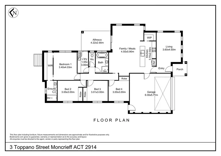 Floorplan of Homely house listing, 3 Toppano Street, Moncrieff ACT 2914