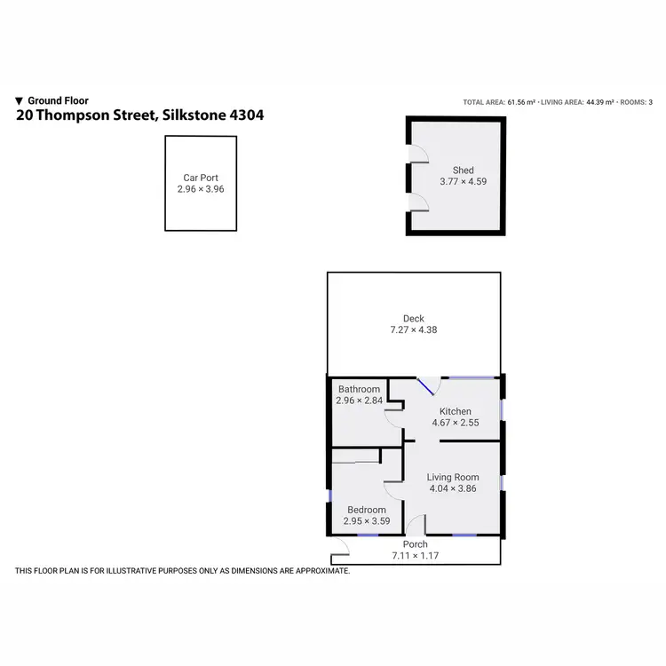 Floorplan of Homely house listing, 20 Thompson Street, Silkstone QLD 4304