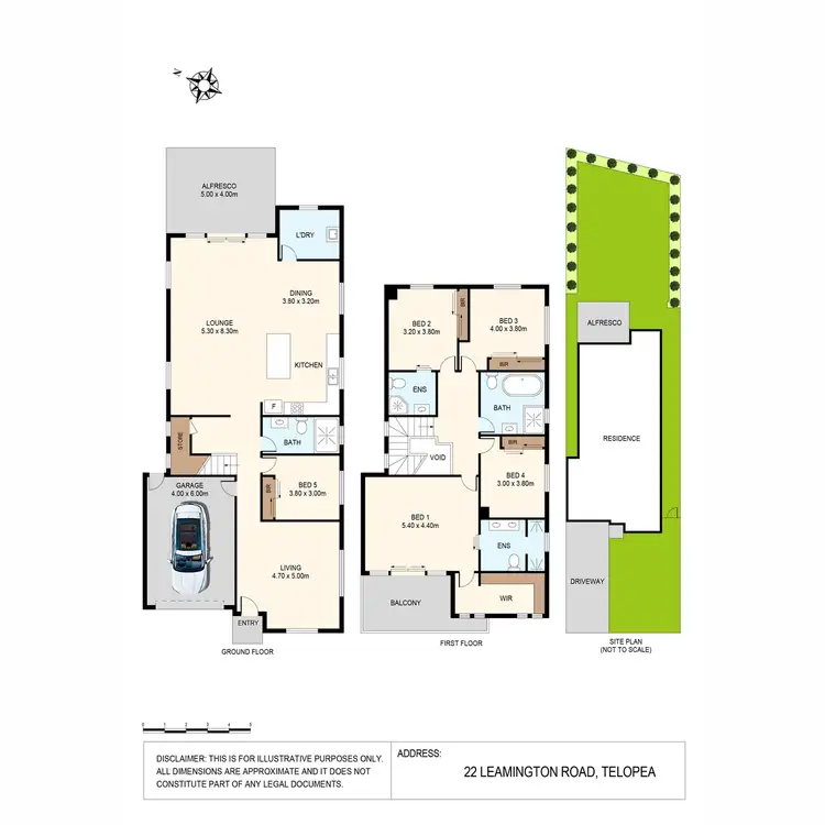 Floorplan of Homely semi-detached listing, 22 Leamington Road, Telopea NSW 2117