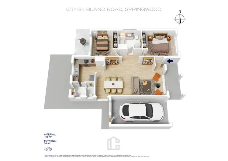 Floorplan of Homely villa listing, 6/14-24 Bland Road, Springwood NSW 2777