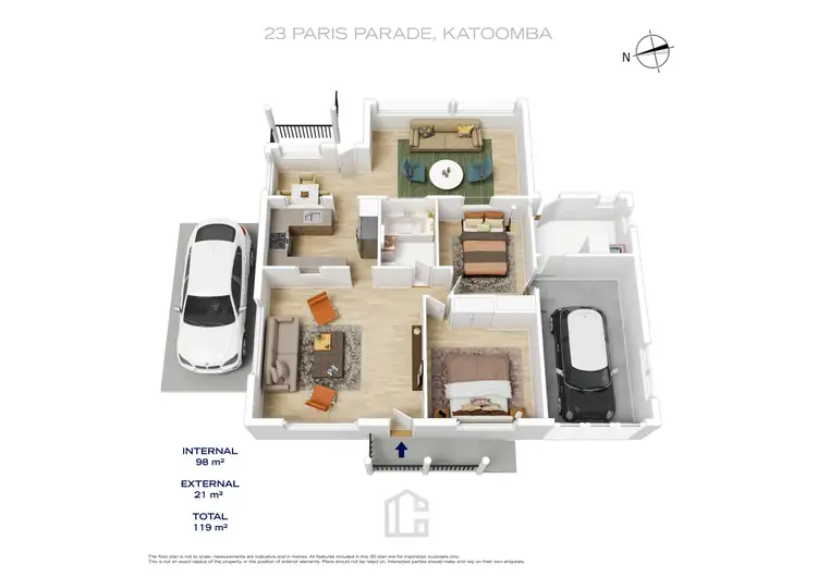 Floorplan of Homely house listing, 23 Paris Parade, Katoomba NSW 2780
