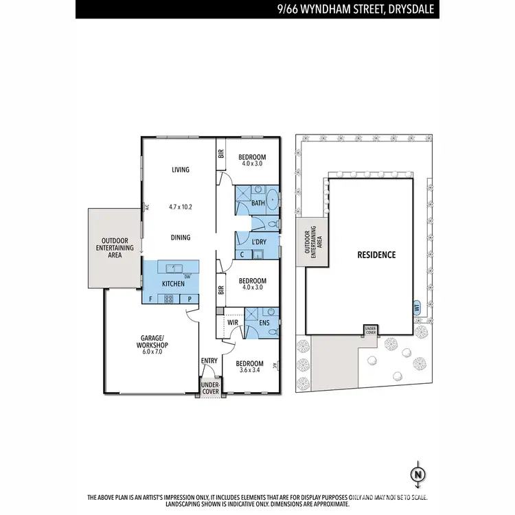 Floorplan of Homely unit listing, 9/66 Wyndham Street, Drysdale VIC 3222