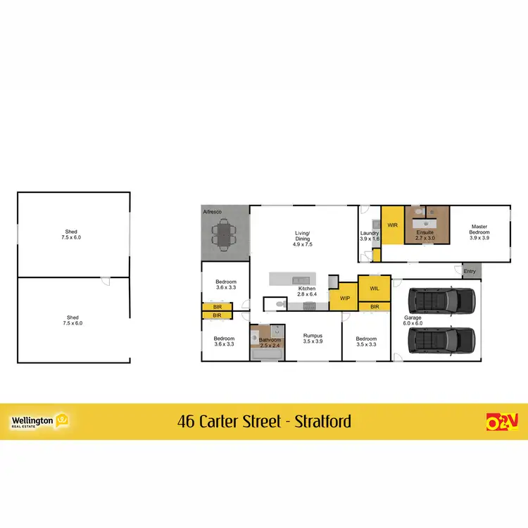 Floorplan of Homely house listing, 46 Carter Street, Stratford VIC 3862