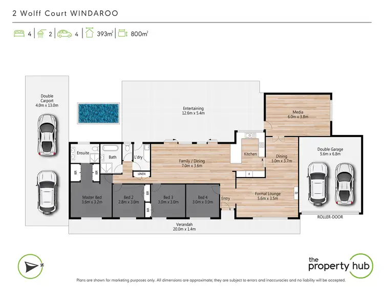 Floorplan of Homely house listing, 2 Wolff Court, Windaroo QLD 4207
